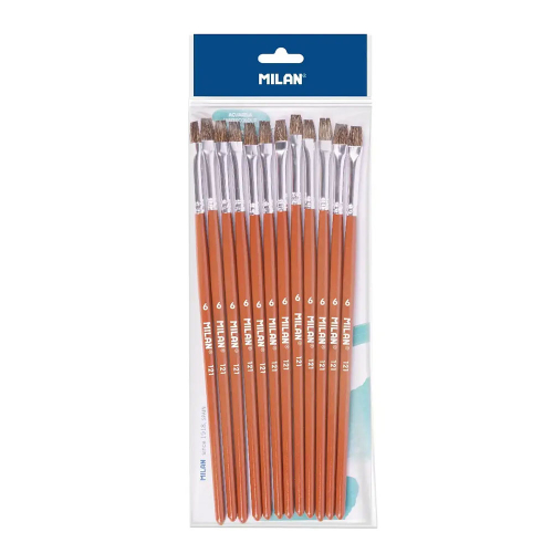 Четка за рисуване Milan 121 №6 плоска, 1000000000052527 05 