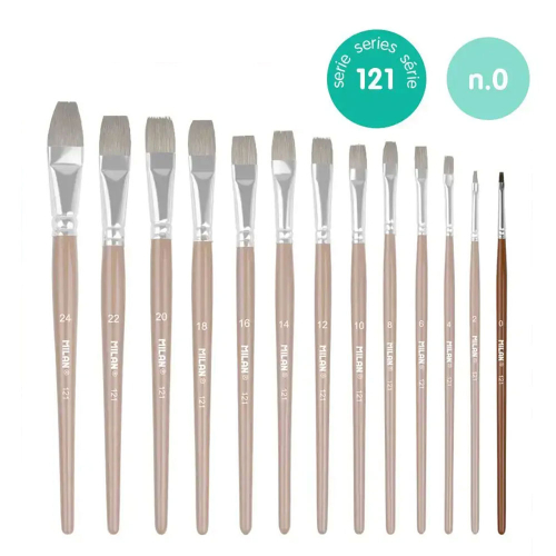 Четка за рисуване Milan 121 №0 плоска, 1000000000052524 02 