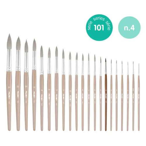 Четка за рисуване Milan 101 №4 кръгла, 1000000000013185 02 