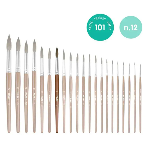 Четка за рисуване Milan 101 №12 кръгла, 1000000010000341 02 