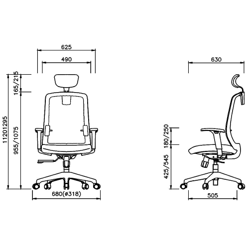 Chair Matador HR Black mesh black, 1000000000029191 02  — OK Office Chair Matador HR Black mesh black, 1000000000029191 02