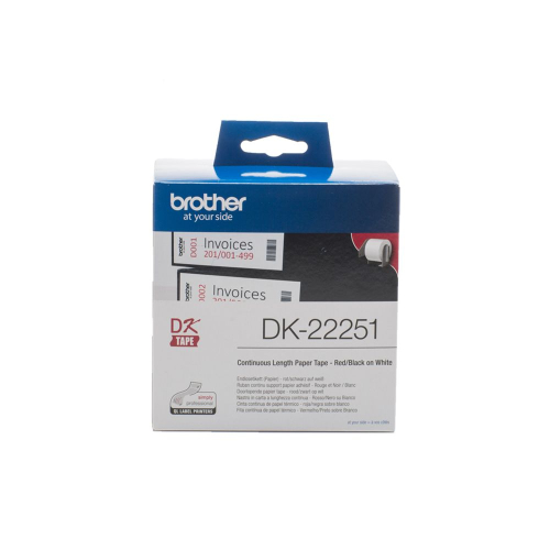 Brother l.roll DK22251 чрн/чрв 62mm/15m, 1000000000029854 03  — OK Office Brother l.roll DK22251 чрн/чрв 62mm/15m, 1000000000029854 03