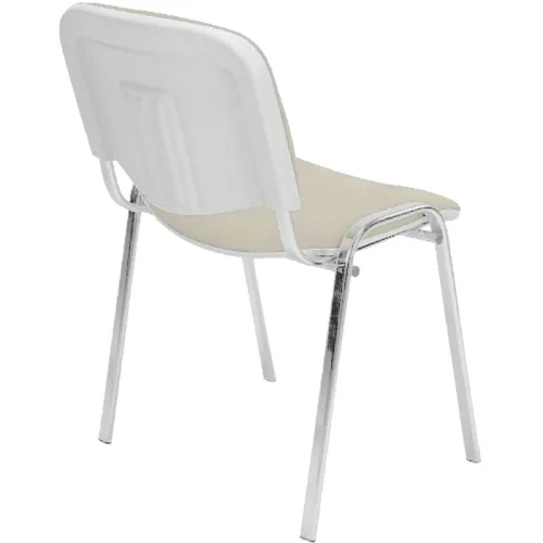 Chair Iso Bianco Chrome fabric beige, 1000000000030096