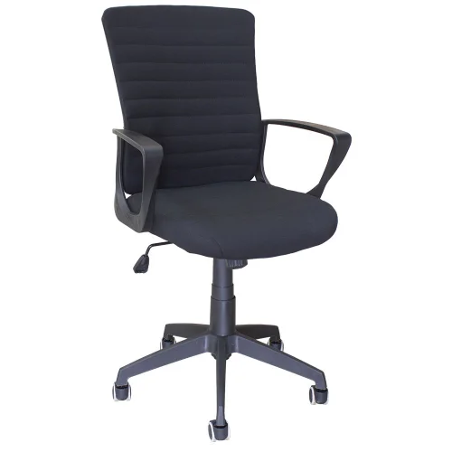 Chair Caen fabric black, 1000000000030314