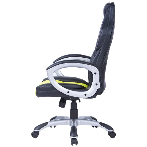 Gaming chair Viking leather black/green, 1000000000031184 03 