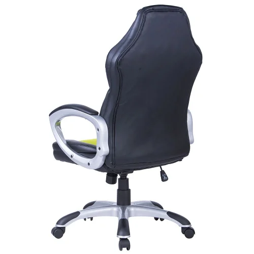 Gaming chair Viking leather black/green, 1000000000031184 06 