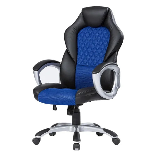 Gaming chair Viking leather black/blue, 1000000000031185 02 