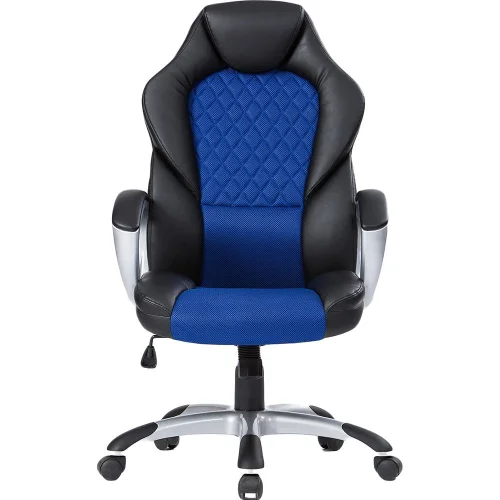 Gaming chair Viking leather black/blue, 1000000000031185 08 