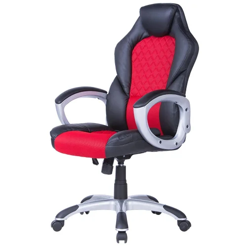 Gaming chair Viking leather black/red, 1000000000031186 02 