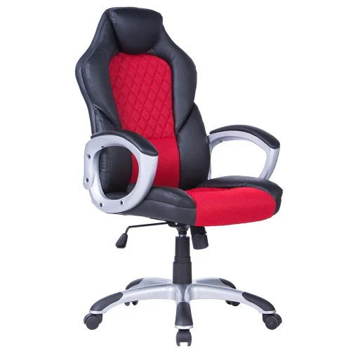 Gaming chair Viking leather black/red, 1000000000031186