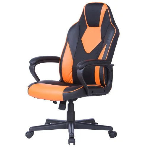 Gaming chair Storm leather black/orange, 1000000000031189 06 