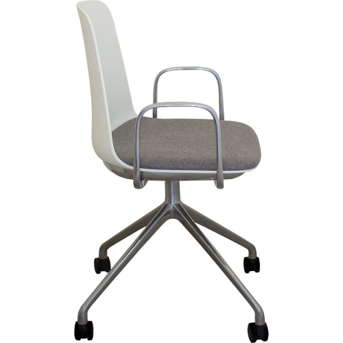 Chair Lola plastic/fabric white, 1000000000032169 03  — OK Office Chair Lola plastic/fabric white, 1000000000032169 03