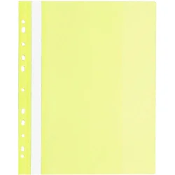 PVC folder FO Euro perf. Lux yellow