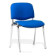 Chair Iso Chrome eco leather blue, 1000000000031790 03 