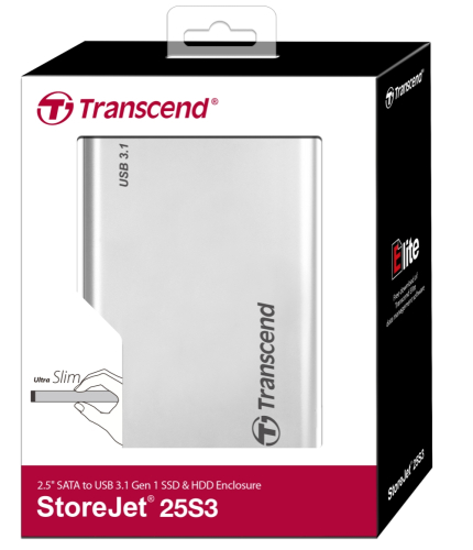 Кутия за твърд диск Transcend 0GB StoreJet 2.5' Aluminum housing, 5200006302081746 03 