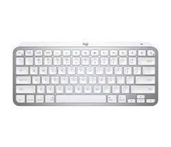 Keyboard, Logitech MX Keys Mini For Mac Minimalist Wireless Illuminated Keyboard - PALE GRAY - US Intl - EMEA