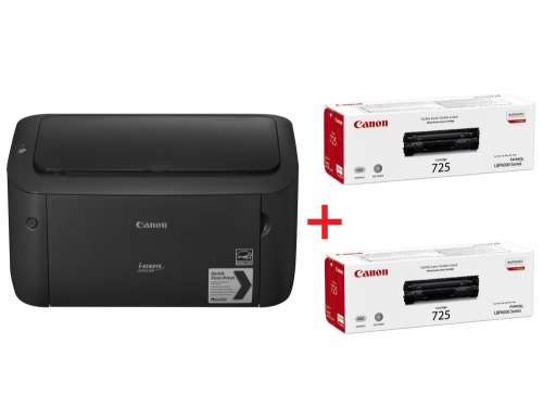 Лазерен принтер, Canon i-SENSYS LBP6030B + 2x Canon CRG-725, 5200006303856500 04 