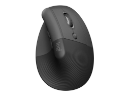 Вертикална безжична мишка Logitech Lift, черен