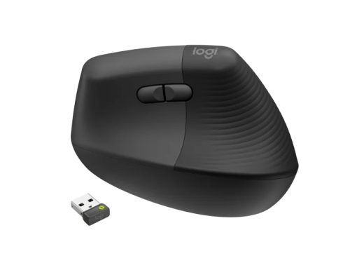 Вертикална безжична мишка Logitech Lift, черен, 5200006307117354 02 