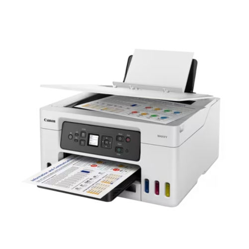 Мастилоструйно многофункционално устройство, Canon MAXIFY GX3040 All-In-One, White&Black + Canon GI-46 PGBK, 5200006307242539 03 