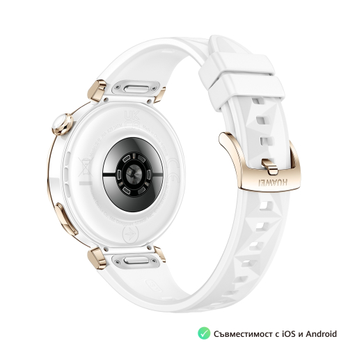 Часовник, Huawei Watch GT5 Pro Jana-B29F, 1.32' Amoled 466x466, PPI 352, BT5.2, BLE/BR/EDR, 323mAh, TruSense System, ECG analysis, Battery life up to 7 days, Compatible with iOS and Android devices, White Fluoroelastomer + Huawei FreeBuds SE 3 ULC-CT020 B, 5200006307248102 04 
