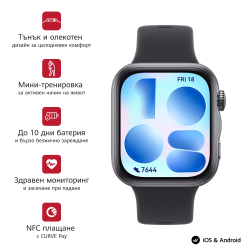 Huawei Fit 5 Niki-B19F Smartwatch 1.82\", Black