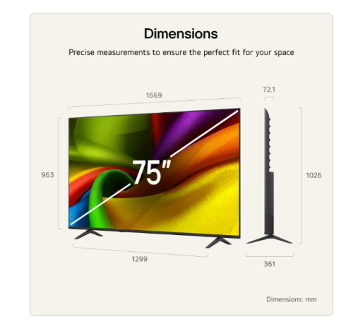 Смарт телевизор LG 75NU850B3LA 75' LED 3840x2160, 5200006307270446 02 