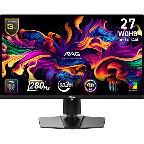 Геймърски монитор MSI MAG 271QP 26.5' QD-OLED 2560x1440, 5200006307283292 02 