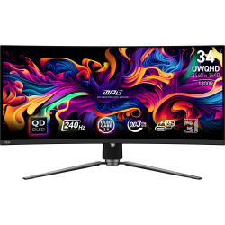 Геймърски монитор MSI MPG 341CQPX 34\" QD-OLED 3440x1440 Curved