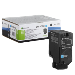 Тонер Lexmark 74C20C0 Cyan CS720 орг 3k