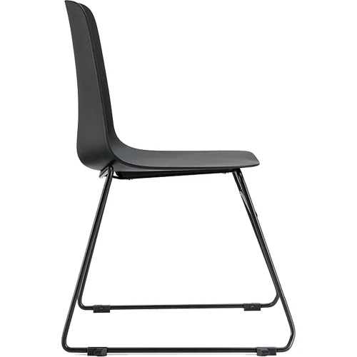 Chair Lola plastic black, 1000000000032167 03 