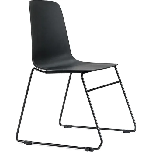 Chair Lola plastic black, 1000000000032167