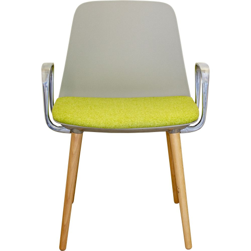 Chair Lola plastic/fabric grey, 1000000000032168 02 