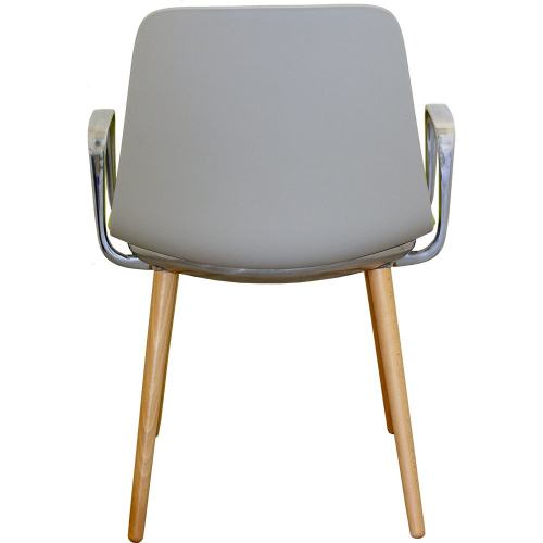 Chair Lola plastic/fabric grey, 1000000000032168 04 