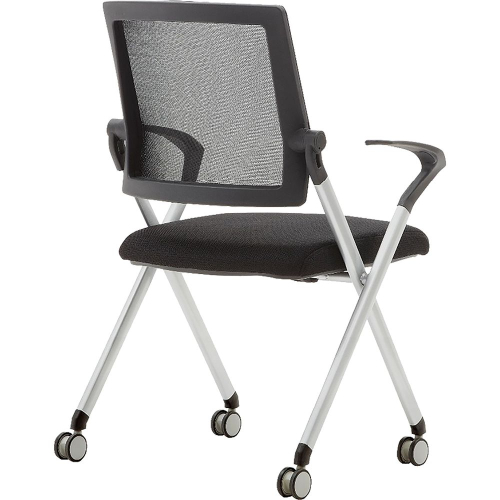 Chair Goti with wheels fabric/mesh black, 1000000000032174 02 