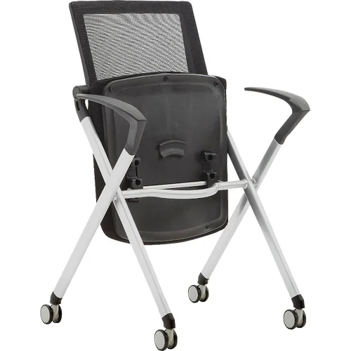 Chair Goti with wheels fabric/mesh black, 1000000000032174 03 