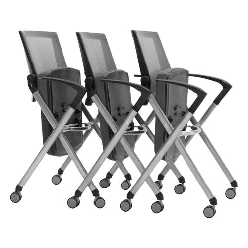 Chair Goti with wheels fabric/mesh black, 1000000000032174 04 