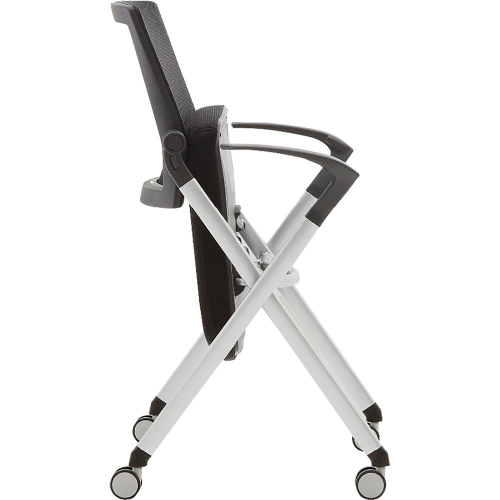 Chair Goti with wheels fabric/mesh black, 1000000000032174 05 