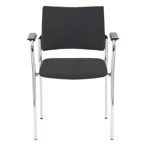 Chair Intrata V31 FL CR fabric black, 1000000000032922 02 