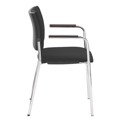 Chair Intrata V31 FL CR fabric black, 1000000000032922 03 