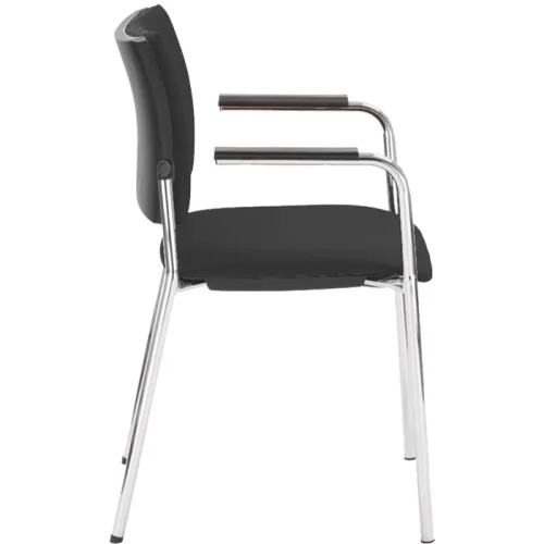 Chair Intrata V31 FL CR fabric black, 1000000000032922 03 