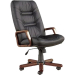 Chair Mirage Steel genuine leather black, 1000000000032928 02 