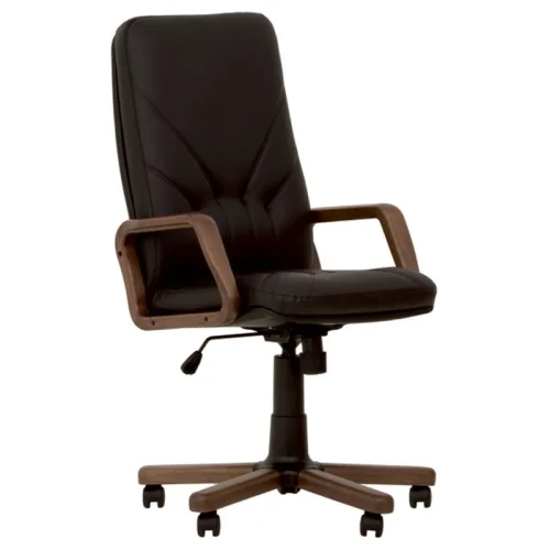 Chair Manager extra genuine leathe black, 1000000000032930