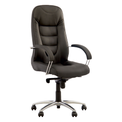 Стол Boston steel еко кожа черен