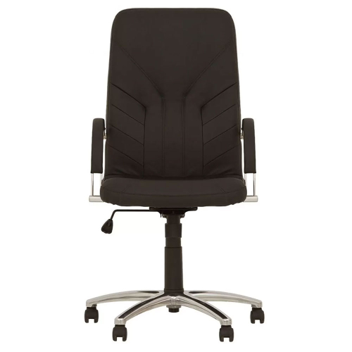 Chair Manager steel eco leather black, 1000000000032933 02  — OK Office Chair Manager steel eco leather black, 1000000000032933 02