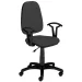 Chair Jupiter armrests eco leather black, 1000000000032946 03 