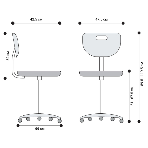 Chair Medico eco leather black, 1000000000032951 03 