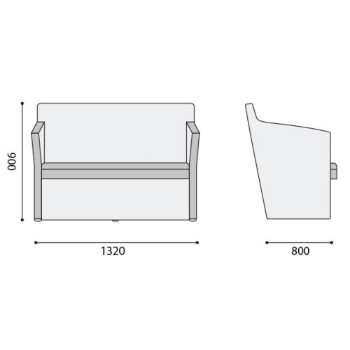 Sofa Ka double eco leather, 1000000000032981 03  — OK Office Sofa Ka double eco leather, 1000000000032981 03