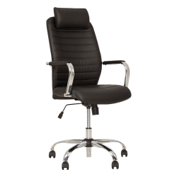 Стол Bruno HR steel еko кожа чeрeн