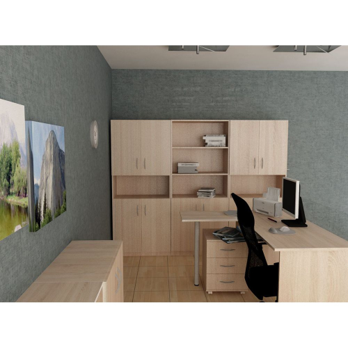 Desk top helping Simple 60/45 oak, 1000000000033763 02 